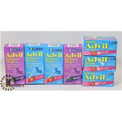 LOT OF ADVIL PEDIATRIC DROPS.