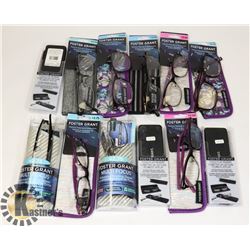 LOT OF ASSORTED READING GLASSES.