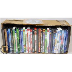 BOX W/34 KIDS DVD MOVIES INCL. WALT