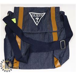 NEW GENUINE GUESS DENIM & LEATHER