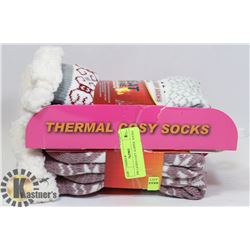 2PK LADIES COZY SLIPPER  SOCKS.