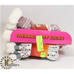 2PK LADIES COZY SLIPPER  SOCKS.