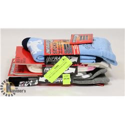 3PK LADIES HEAT WAVE SOCKS.