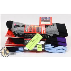 3PK LADIES HEAT WAVE SOCKS.