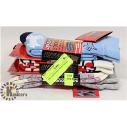 3PK LADIES HEAT WAVE SOCKS.