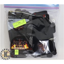 2PK MENS HEAT WAVE GLOVES.