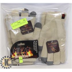 2PK LADIES HEAT WAVE GLOVES.