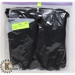 2PK MENS LEATHER GLOVES X-LARGE.