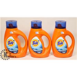 LOT OF 3 TIDE COLDWATER CLEAN DETERGENT