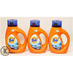 LOT OF 3 TIDE COLDWATER CLEAN DETERGENT