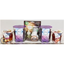BAG OF ASSORTED SCENTED CANDLES & FRESHNER