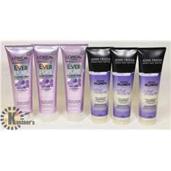 LOT OF ASSORTED SHAMPOO & CONDITIONER.