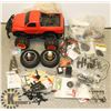 Image 1 : LOT OF RC CAR (NO REMOTE) WITH RC PARTS