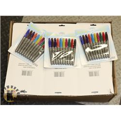 LOT OF FINE POINT PERMANENT MARKERS