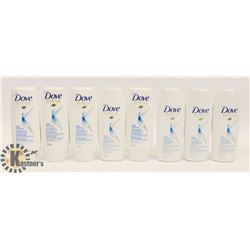 BAG OF 8 MINI DOVE SHAMPOO & CONDITIONER, 50 ML