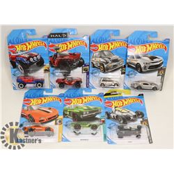 LOT OF 7 NEW COLLECTIBLE HOT WHEELS CARS