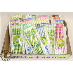 LOT OF KIDS PENCILS.