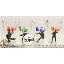 SET OF FOUR COLLECTIBLE BEATLES GLASSES