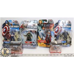 LOT OF MARVEL FIGURES:  CAPTAIN AMERICA,