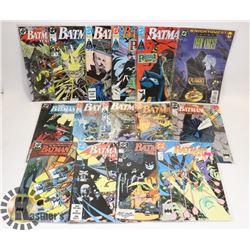 LOT OF 15 BATMAN COMICS.