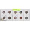 Image 1 : LOT OF 10 CANADIAN COMMEMORATIVE COLORED 25 CENT
