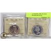 Image 1 : LOT OF 2 CANADA 1962 50 CENT COINS GRADED BY ICCS