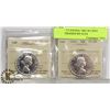 Image 1 : LOT OF 2 CANADA 1962 50 CENT COINS GRADED BY ICCS