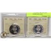 Image 1 : LOT OF 2 CANADA 1962 50 CENT COINS GRADED BY ICCS