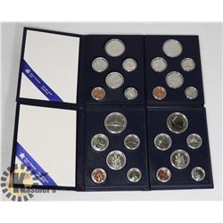 LOT OF 4 CANADA SPECIMEN MINT COIN SETS IN