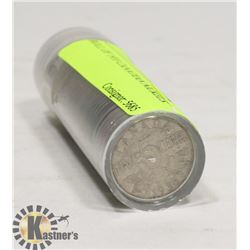 ROLL OF 1933 CANADIAN NICKELS.