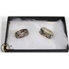 Image 1 : BOX WITH SET OF TWO .925 SILVER RINGS -