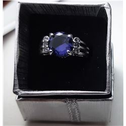 12)  ROUND CUSHION CUT PURPLE AMETHYST