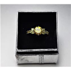 3) ROUND NATURAL CITRINE , FLANKED