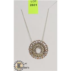 STERLING SILVER PENDANT AND CHAIN