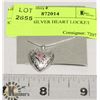 Image 1 : STERLING SILVER HEART LOCKET