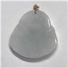Image 3 : 14K  JADEITE BUDDHA PENDANT