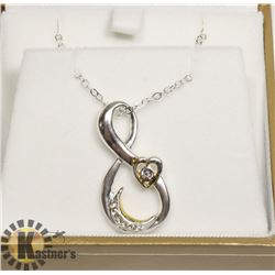 NEW STAR MOON SHAPED PENDANT AND NECKLACE.