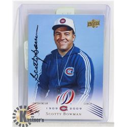 SCOTTY BOWMAN MONTREAL CANADIENS 2008 CENTENNIAL