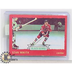 STAN MIKITA 72-73 OPC CARD #6 CHICAGO BLACKHAWKS
