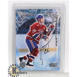 MARTIN RUCNISKY MONTREAL CANADIENS SIGNED CARD