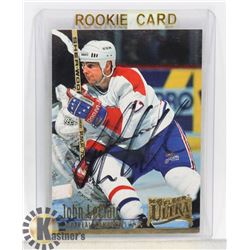 JOHN LECLAIR MONTREAL CANADIENS SIGNED CARD
