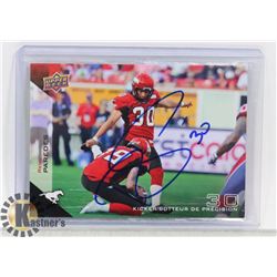 RENE PAREDES SIGNED CALGARY STAMPEDERS CARD