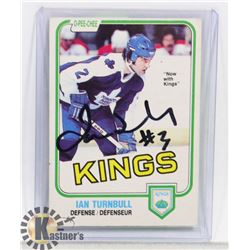 IAN TURBNULL TORONTO MAPLE LEAFS SIGNED CARD