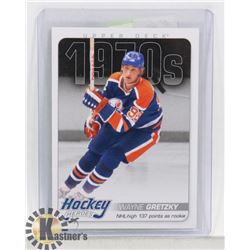 WAYNE GRETZKY HOCKEY HEROES EDMONTON OILERS CARD