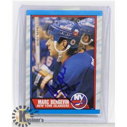 MARC BERGEVIN MONTREAL CANADIENS GM SIGNED ROOKIE