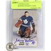 Image 1 : JOHNNY BOWER ESSO AUTOGRAPHED HOCKEY CARD.