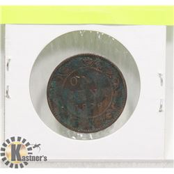 QUEEN VICTORIA 1876 ONE CENT COIN