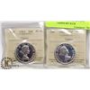 Image 1 : LOT OF 2 CANADA 1962 50 CENT COINS GRADED BY ICCS