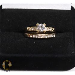 NEW GOLD PLATED RING SZ 7