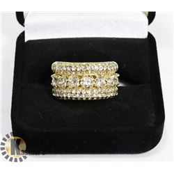 NEW GOLD PLATED RING SZ 7